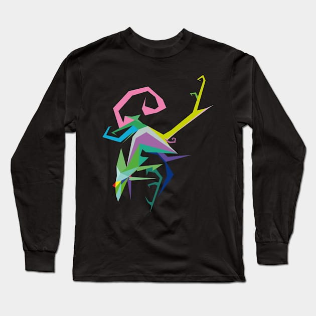 polygon dragon Long Sleeve T-Shirt by Nikokosmos